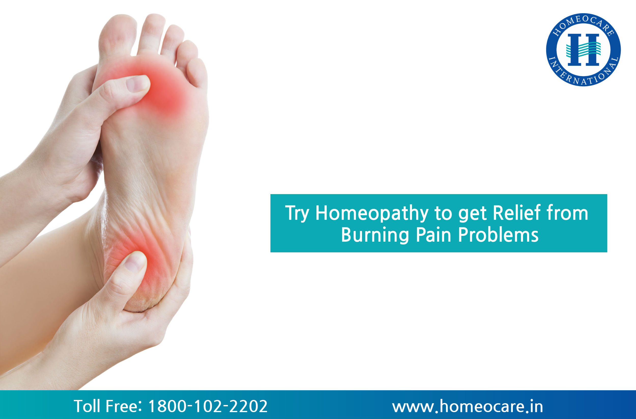 Burning foot pain problems can controlled by Homeopathy